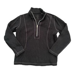 TOMMY BAHAMA Woman’s Grey Half Zip Pullover Sweater Size M